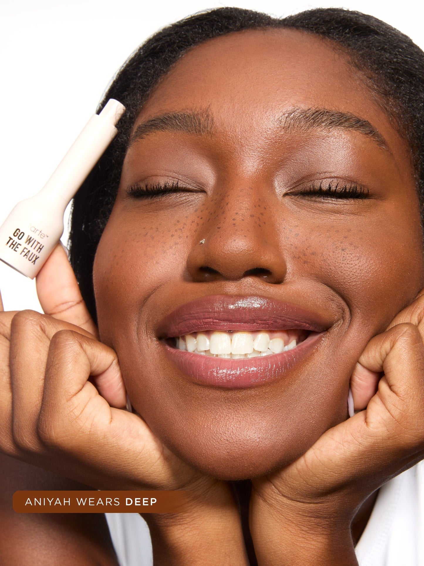 Go with the faux freckle stamp